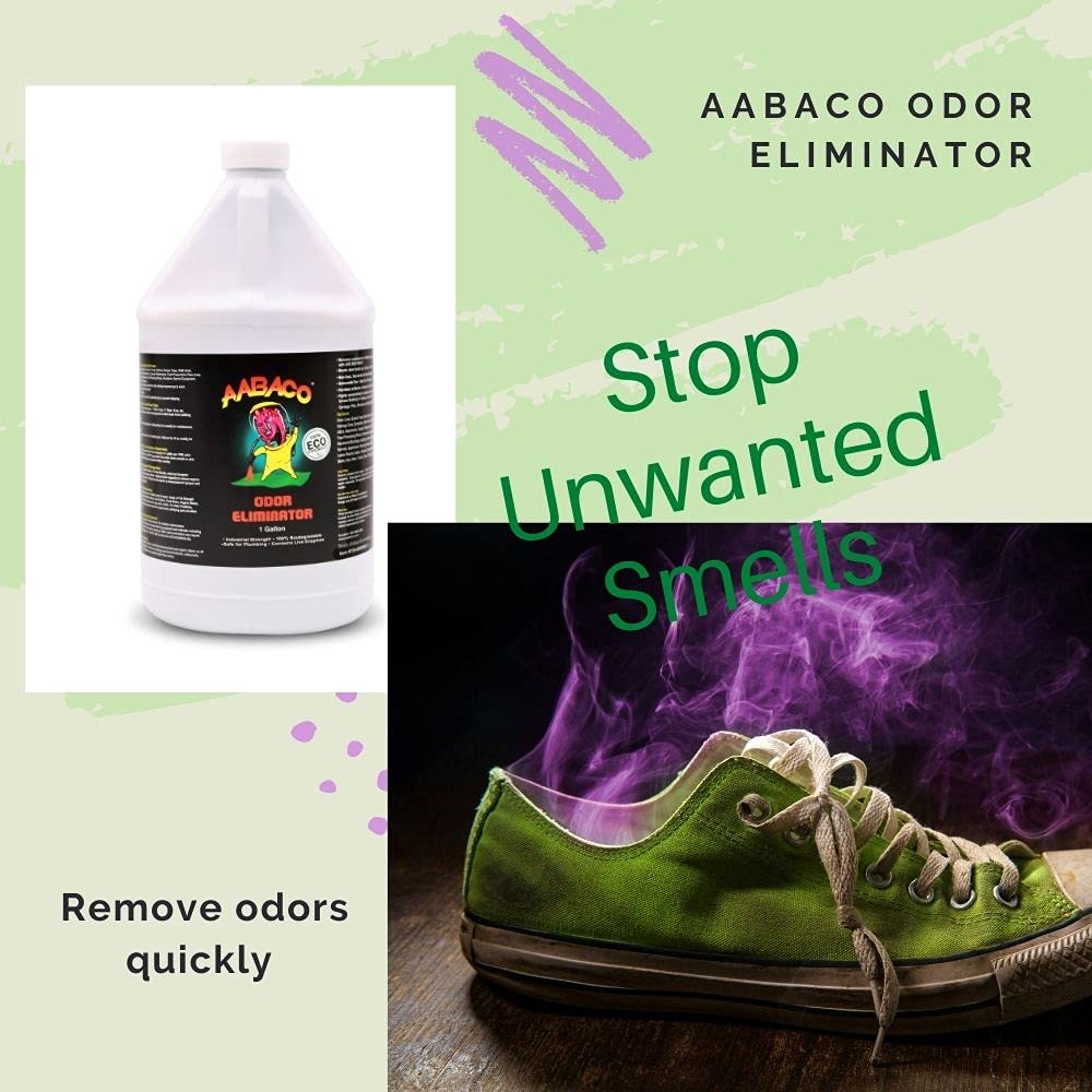 AABACO Odor Eliminator Spray For Smoke Pet Urine Carpet Smells & More - Deodorizer Used To Control Unpleasant Odors In Your Home - Remover