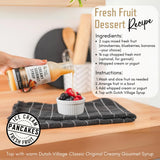 Creamy Gourmet Breakfast & Dessert Syrup | Organic Ingredients - Clean Label | No Preservatives, Artificial Flavors, or Corn Syrup | Gluten-Free |