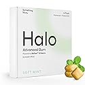 Halo Advanced Remineralizing Gum with Hydroxyapatite - Natural, Sugar Free, nHAp & Xylitol Gum for Healthy Teeth, Enamel Repair & Oral Microbiome