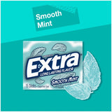 Extra Smooth Mint Sugarfree Gum, Single Pack (Pack of 2)
