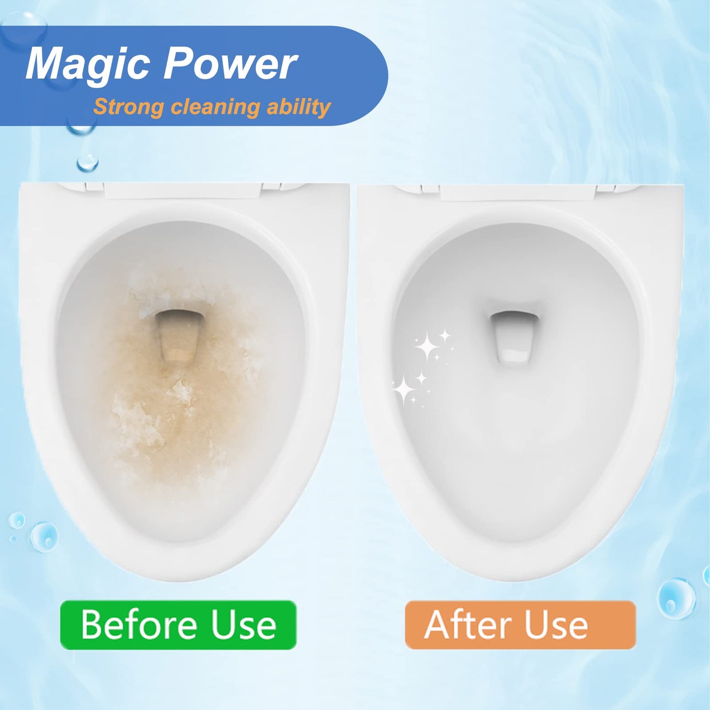 Tuodeal Pumice Cleaning Stone with Handle Pumice Stone for Toilet Bowl Household Cleaning 2 Pack