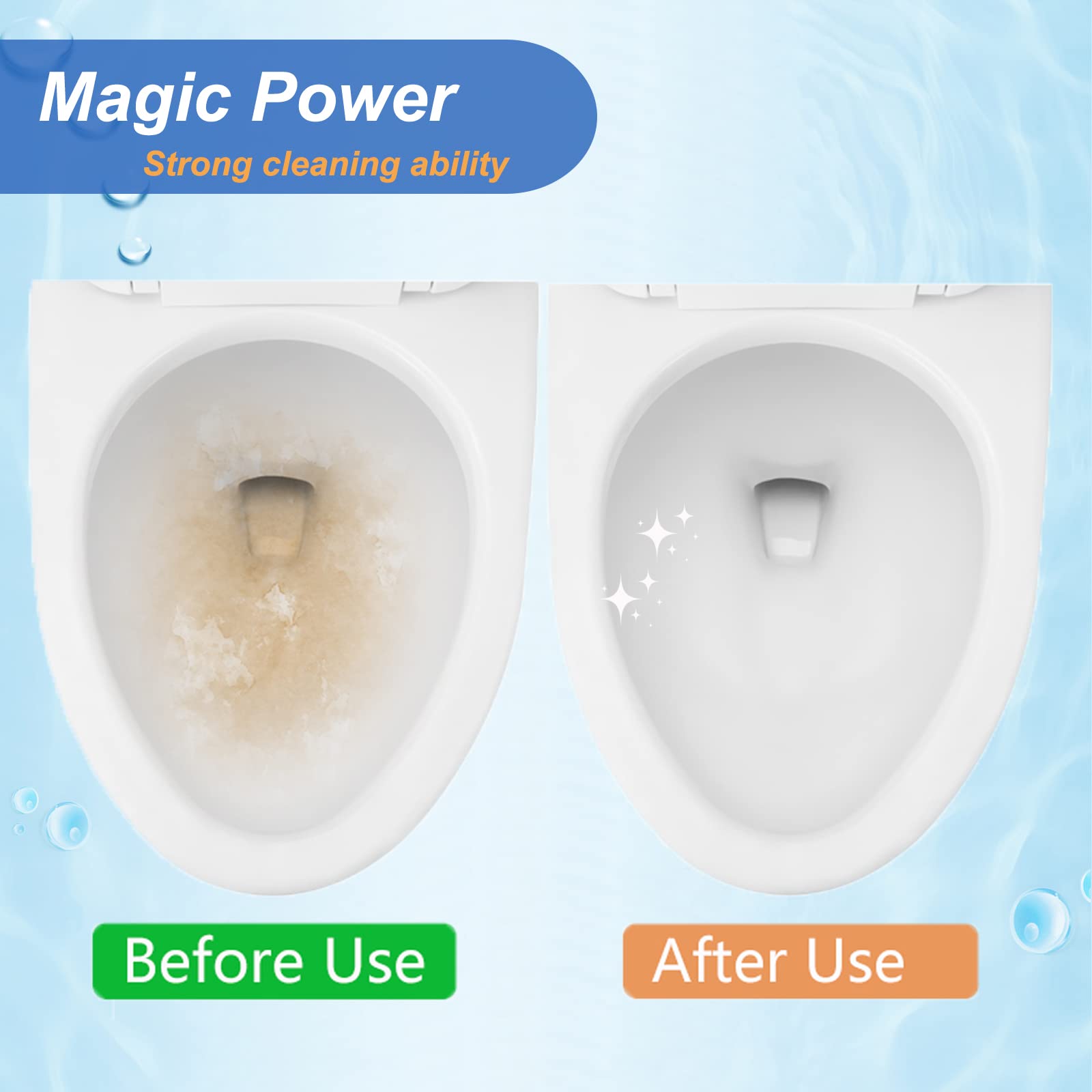 Tuodeal Pumice Cleaning Stone with Handle Pumice Stone for Toilet Bowl Household Cleaning 2 Pack