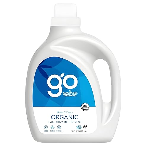 GO by greenshield Organic, USDA Certified Organic 100 oz. Laundry Detergent- Free & Clear