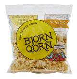 BjornQorn Mini Bag 30-Pack (Classic) Popcorn - Vegan & Gluten Free - Savory, Cheesy, Umami - (30 1oz bags)