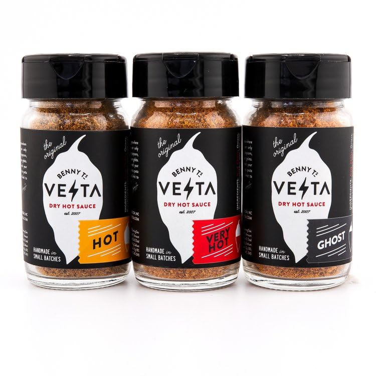 Benny T's Vesta - GIFT SET - Dry Hot Sauce (Hot, Very Hot, Ghost)