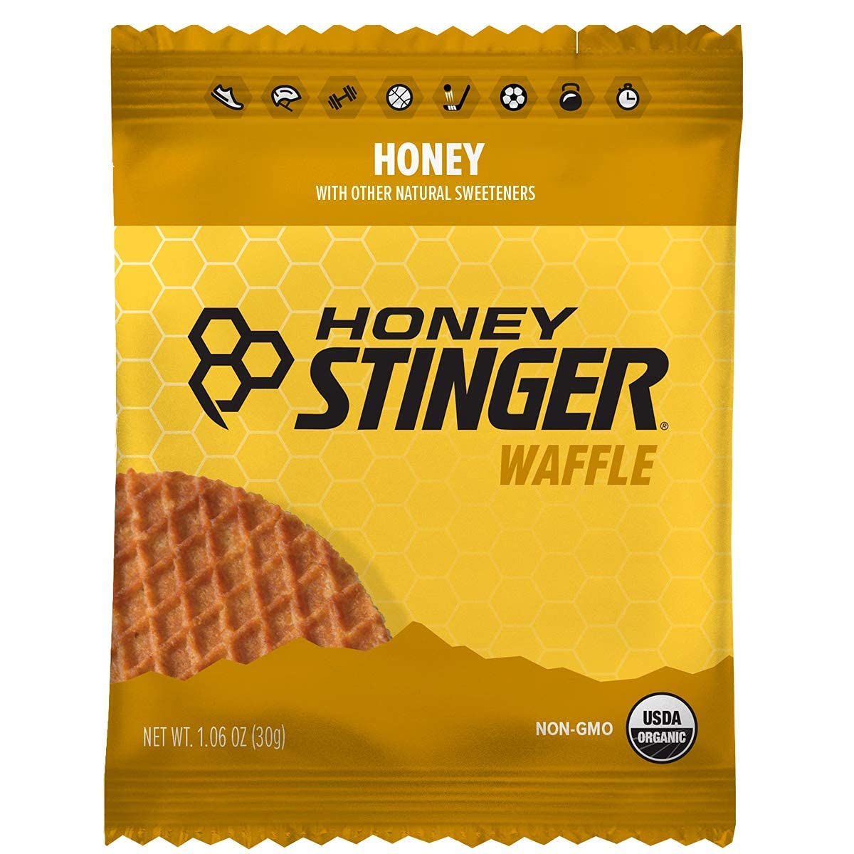 Honey Stinger Organic Honey Waffle, Energy Stroopwafel for Exercise, Endurance and Performance, Sports Nutrition for Home & Gym, Pre and Post Workout