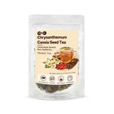 Chrysanthemum Cassia Seed Tea Bags - 20 Pcs Teabags for Liver Detox Cleanse Natural Herbal Flower Tea with Goji Berries, Honeysuckle, Burdock Root