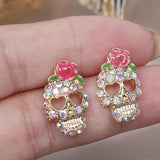Rose Skull Jewelry Earrings Earrings Earrings