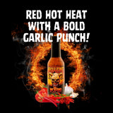 Hellfire Hot Sauce Infierno De Ajo Rojo - Gourmet Red Salsa Hot Sauce With Garlic and Carolina Reaper Peppers, 5 oz.