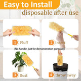 30Pack Heavy Duty Duster Refills?No Handle?, Unscented Disposable Dusters Refill Kit for Cleaning Dusting Furniture Blind Ceiling Fan