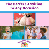 Albert's Variety Flavored Cotton Candy - 12 Pack - Fluffy Rainbow Assorted Sweet Treat - Resealable Tubs - Perfect for Parties & Events, (Assorted mix