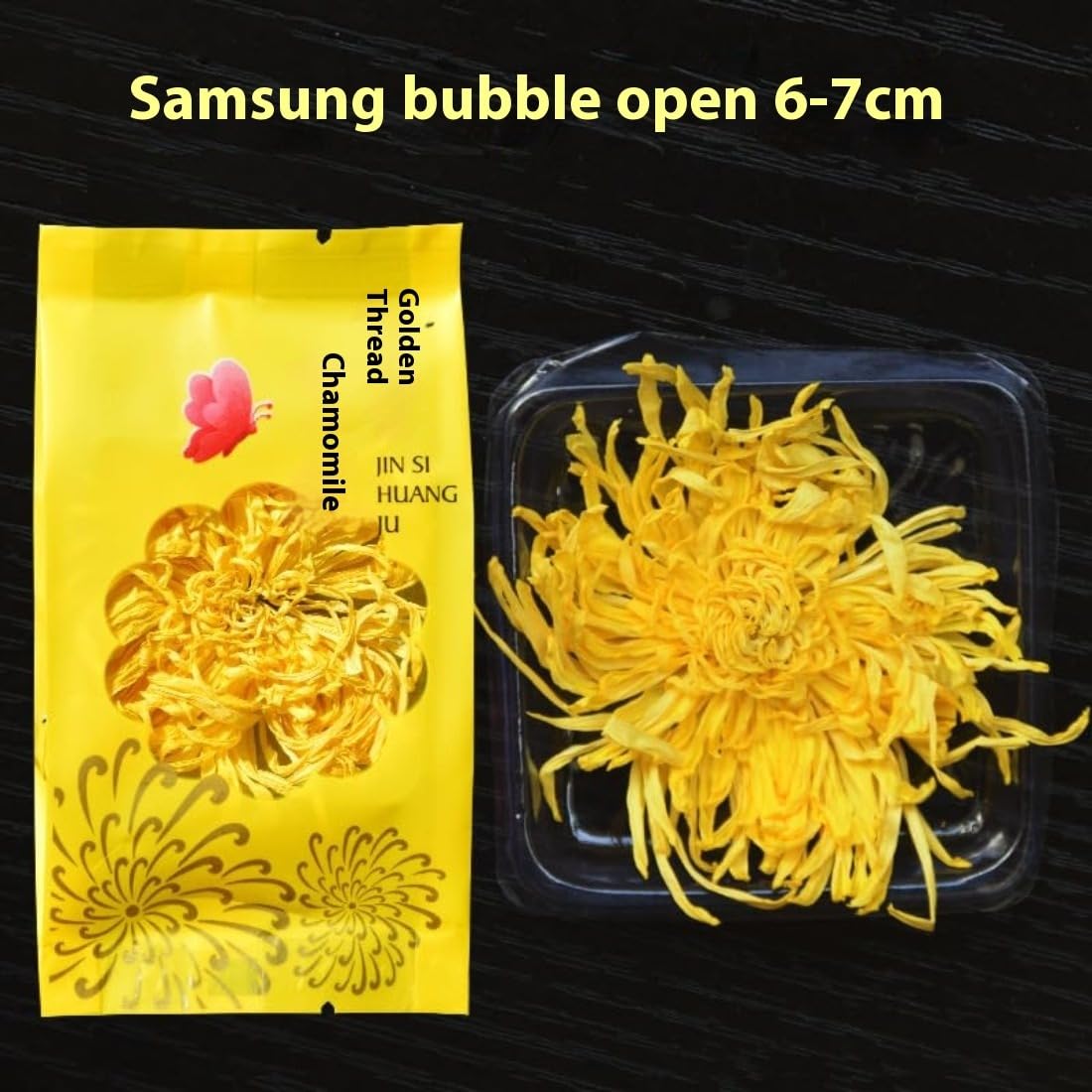 Zercumm Huangshan Big Flower Chrysanthemum Tea 20Pcs One Cup Simple Pack Chrysanthemum