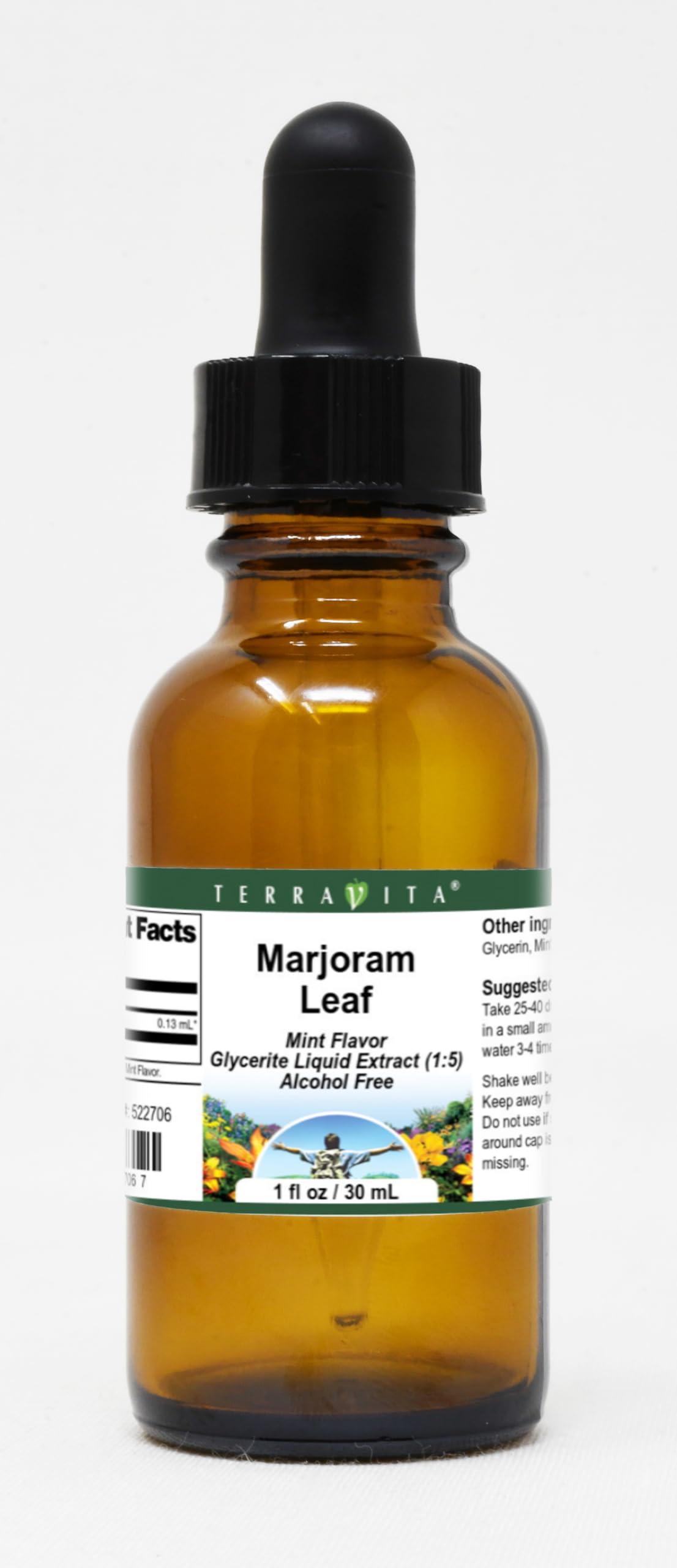 Marjoram Leaf Glycerite Liquid Extract (1:5) - Mint Flavored (1 oz, ZIN: 522706) - 3 Pack