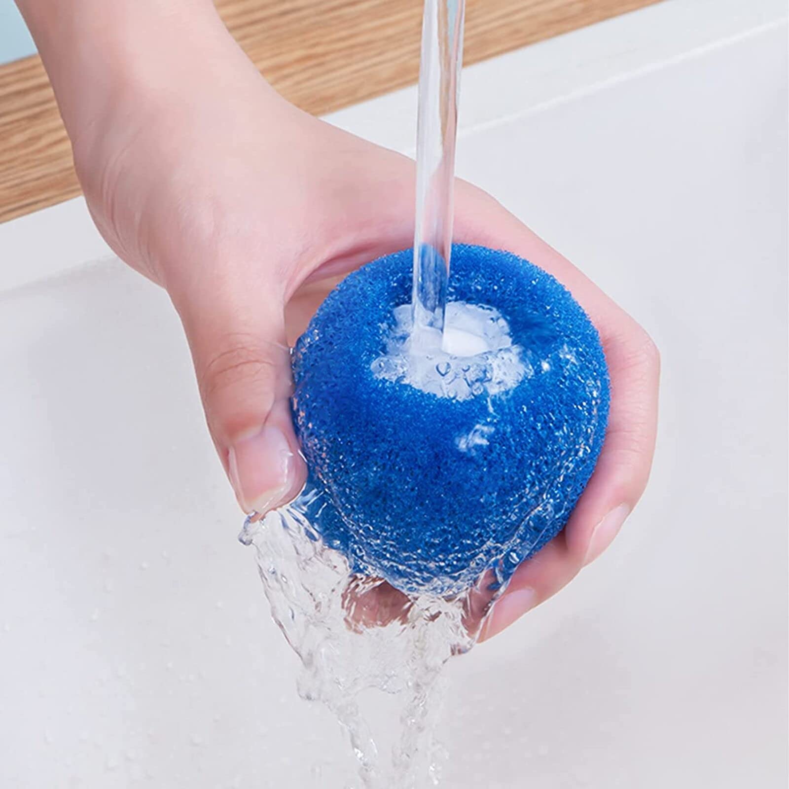 GHKAEYC 3PCS Reusable Hair Remover Washing Machine Laundry Ball Dryer Ball for Clothing Dog Cat Pet Hair Remover (Blue), 5cm