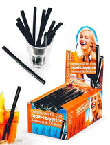 Menozzi De Rosa, Black Licorice Straw 20cm Cannucce Maxi Di Liquizia (30 pcs)