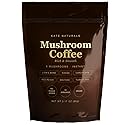 Kate Naturals Mushroom Coffee Instant (15 Servings, 3.17oz) Organic Lion's Mane, Chaga, Cordyceps, Red Reishi, Turkey Tail, Shiitake & Agave Inulin