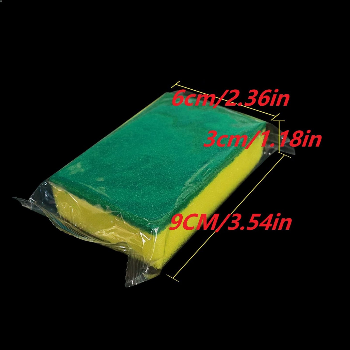 Kheoxusa Individually Wrapped Sponges, 78 Pack Sponges Individually Wrapped for Home Kitchen Scrub Dish Dishes Dishwashing Cleaning Non Scratch