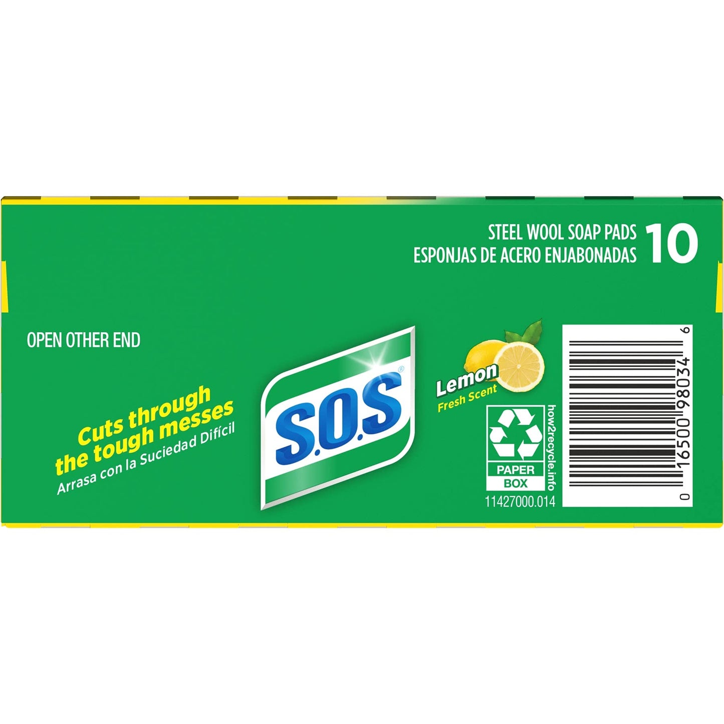 S.O.S Steel Wool Soap Pads, Lemon Fresh, 10 Count