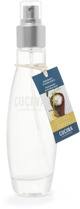 Fruits & Passion Cucina Fragrant Kitchen Mist - Sea Salt & Amalfi Lemon, Home & Kitchen Air Freshener Spray in Decorative Glass Bottle, Clean Citrus