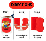 Multi-Purpose Sponges for Cleaning - Red 2 Pack, Large Sponges for Car Washing, Tile & Grout, All Purpose Cleaning
