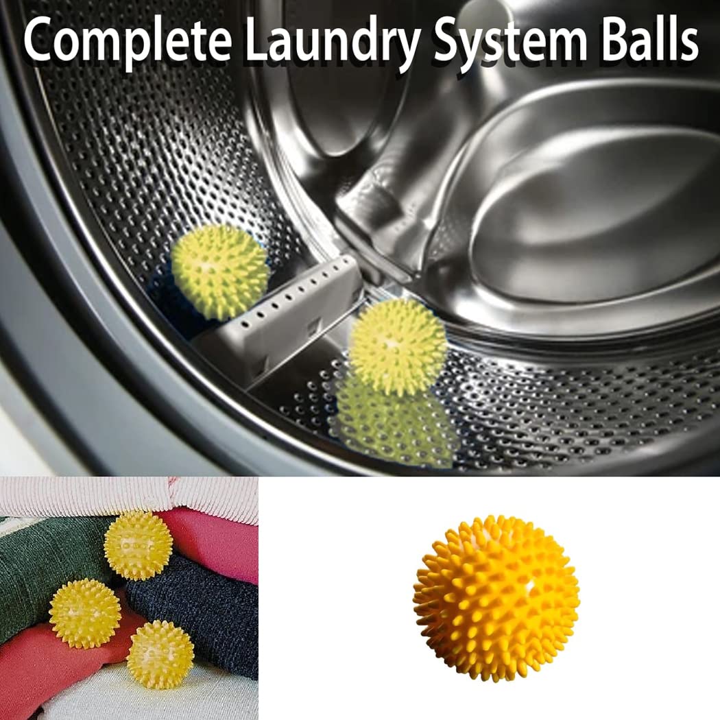 Mystic Wonders Dryer Balls - Set of 3 - Reduce Drying Time, Wrinkles, Static Cling
