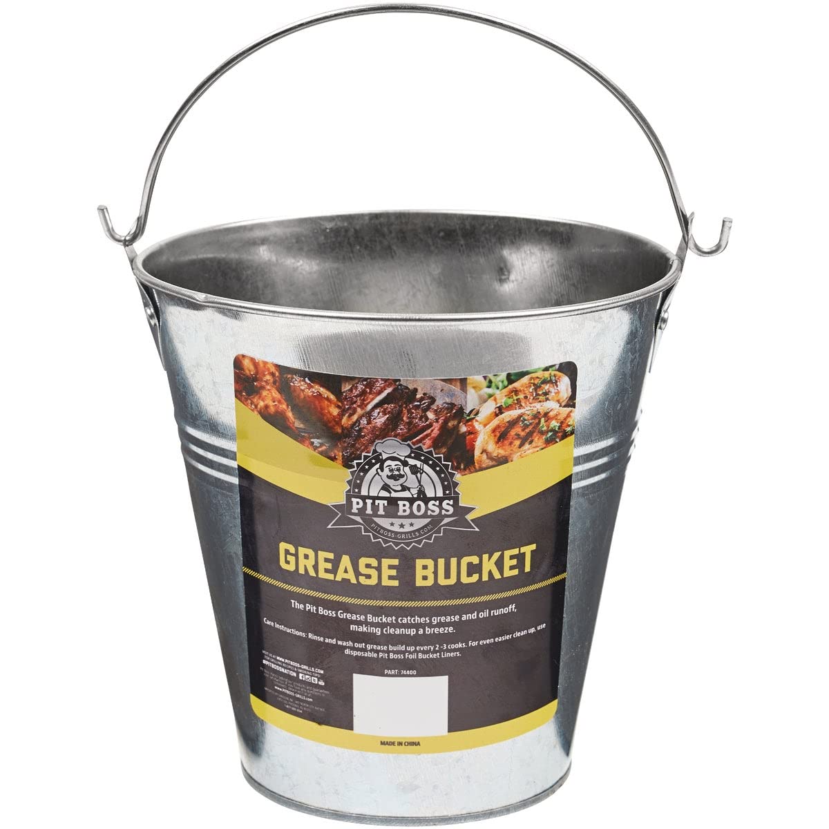 Pit Boss Grease Bucket Plus 6 Pack Foil Liners