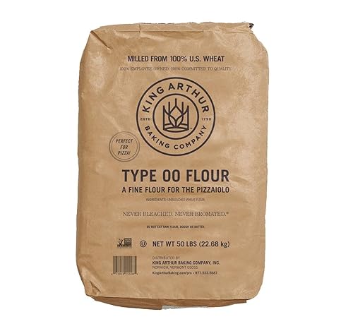 Neapolitan Style '00' Pizza Flour - 50lb Bulk Bag - Ultra-Fine American Milled Wheat for Authentic Italian Pizza Crusts, Calzones, Focaccia & More