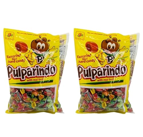 De La Rosa Pulparindo Hard Candy Mango, Watermelon,Tamarind and Extra Spicy Flavour 68 counts