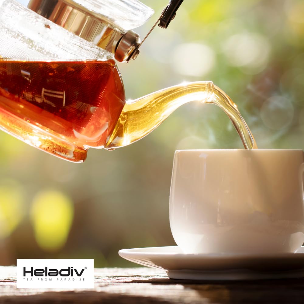 HELADIV Kenilworth Estate Ceylon Loose Leaf Black Tea, 1lb Bag, Aromatic & Full-Bodied, Smooth & Satisfying Brew, Ethically Sourced from Sri Lanka