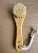 Dfacio 2Pack Laundry Stain Brush with 2Pack Metal Hook, Natural Soft Boar Bristle Scrubber, No Damage for Cleaning Tough Stains on Delicate Fabrics