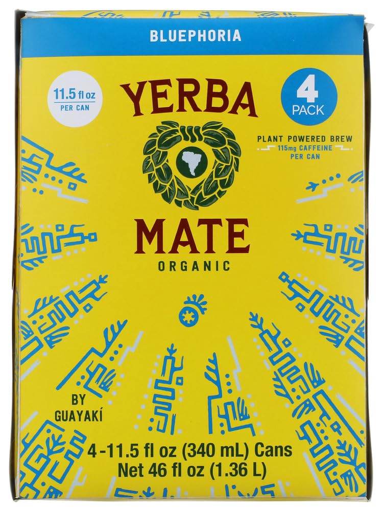 Yerba Madre Organic Bluephoria Yerba Mate 4pk, 11.5 FZ