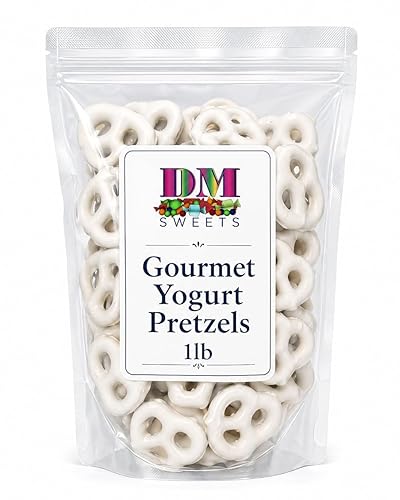 Yogurt Covered Pretzels - 1 lb Resealable Bag | Sweet & Crunchy Snack | Gourmet Yogurt?Dipped Pretzel Treats | Perfect for Gifting, Parties