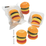 Gummy Mini Burgers - Soft & Chewy Candy - Edibles - 50 Pieces