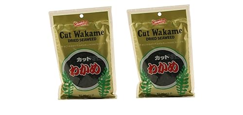 Wakame Cut Dried Seaweed 2.5 Ounce By Shirakiku Two Pack
