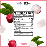 Mogu Mogu Lychee Juice Drink with Nata de Coco (Coconut Jelly) - Chewy Fruit Beverage for Kids & Adults, 6 Pack Bottles, 10.82 fl oz Each