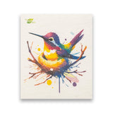 SWEDEdishcloths - Cellulose Sponge Dish Towels - Mixed Set of 6 (One of Each Design) Humingbirds Swedish Dish Cloths