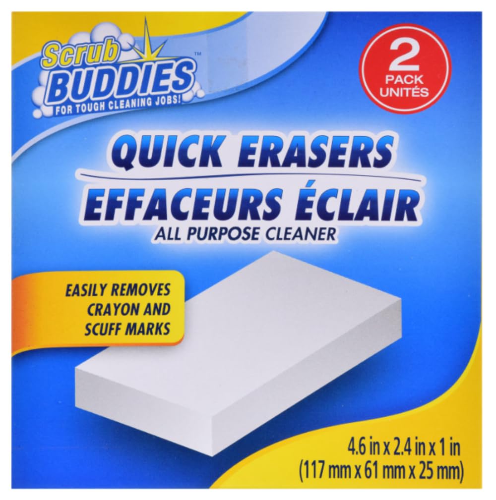 Scrub Buddies Quick Eraser Sponges, 2-ct. Packs