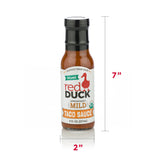 Red Duck Traditional 3-Sauce Sampler Set - Organic Original Ketchup, Smoked Applewood Molasses BBQ Sauce, and Approachably Mild Taco Sauce ("Quite