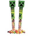 Minecraft Easter Jelly Beans, Creeper Candy Tubes, Basket Stuffer Treats, 1.5 Ounces (Pack of 2)