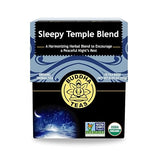 Buddha Teas - Sleepy Temple Blend - Organic Herbal Tea - For Health & Wellbeing - Blend of Herbs & Flowers - Clean Ingredients - Caffeine Free - OU