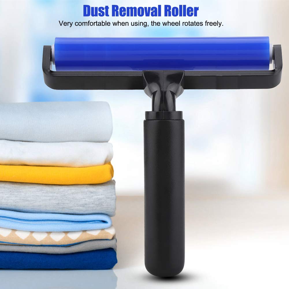 Dust Removal Silicone Roller Anti Static Roller Brush Four Sizes nual Cleaner Tool for Dust Pet Hair Clothes Carpet Furniture(6in)
