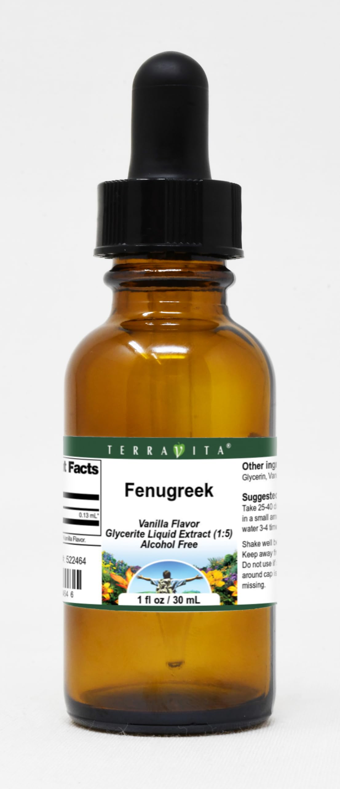 Fenugreek Glycerite Liquid Extract (1:5) - Vanilla Flavored (1 oz, ZIN: 522464) - 3 Pack
