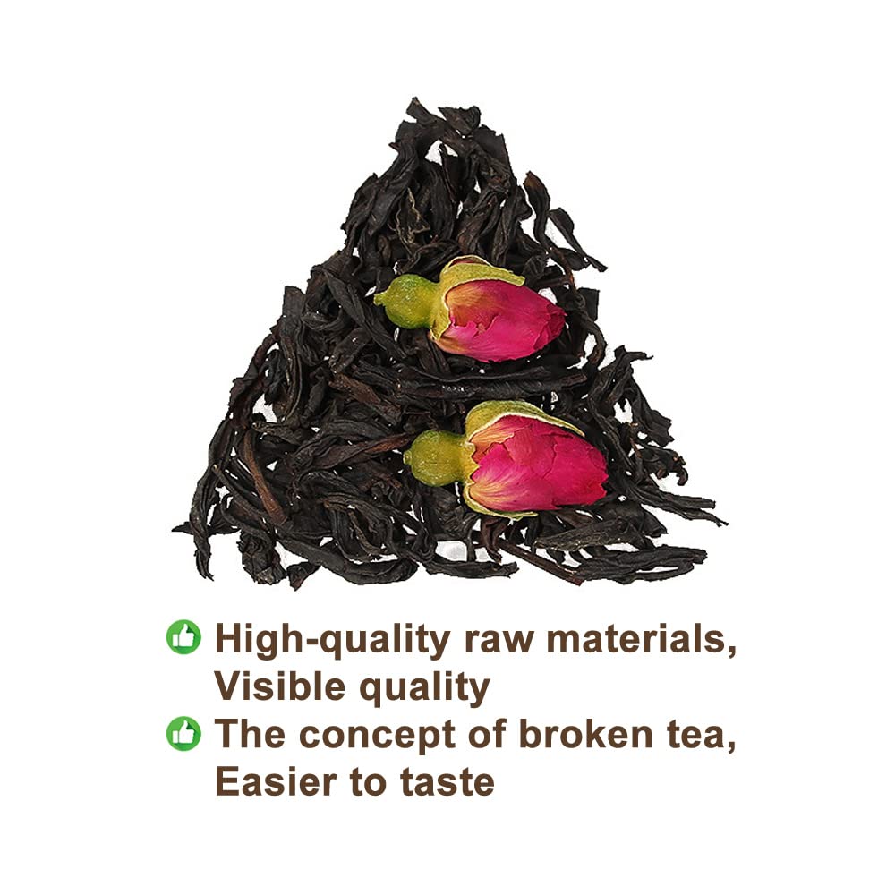 Plant Gift Rose Black Tea Bag 5.29oz (3g*50bags) MEI GUI HONG CHA Black Tea, Double Rose, Chinese Pure Nature, Health Care Mixed Tea, Combination