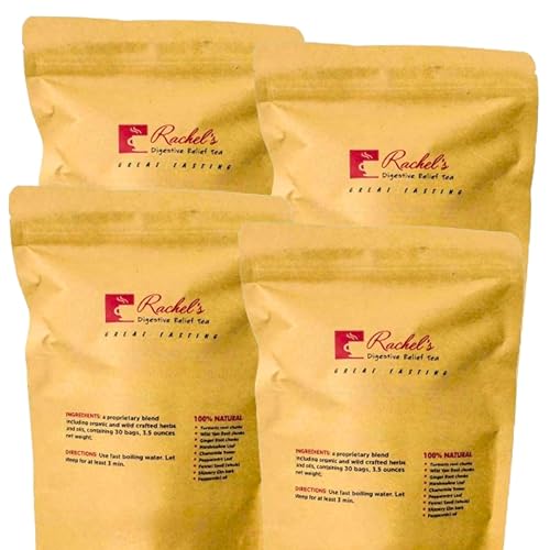 (120 Bags/240 Cups) Rachel’s Tea: Turmeric, Wild Yam, Ginger, Marshmallow, Chamomile, Peppermint, Fennel Slippery Elm