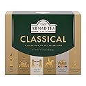 Ahmad Tea Black Tea, Classic Selection Pack Teabags, 60 Foil Teabags - Caffeinated, Decaffeinated, & Sugar-Free