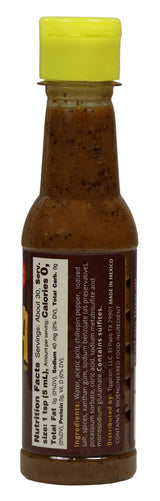La Perrona Roasted Chiltepin Hot Sauce 5 Ounce Bottle | Tatemada Chiltepin Pepper Salsa Picante | Extra Spicy | Handmade | 3 Pack