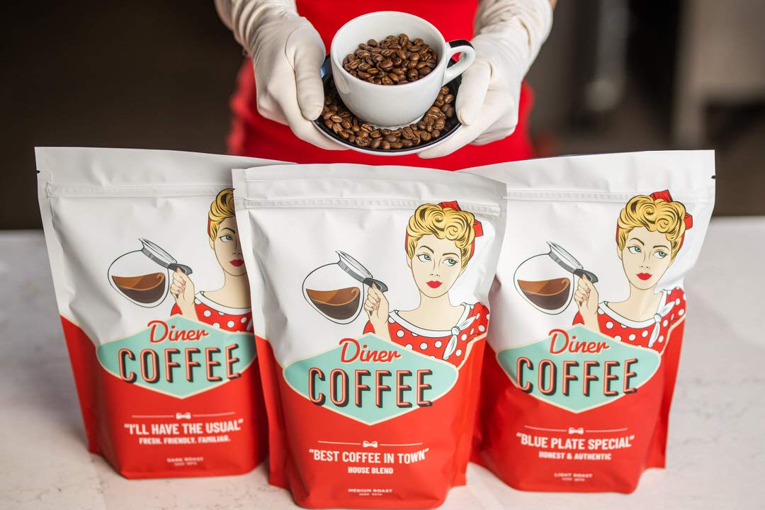 Diner Coffee-Roasted House Blend Fresh from the Roaster - Classic Old-Fashioned Flavor, Extra Smooth Brewed Taste, and Full-Body Aroma - Daily Brew
