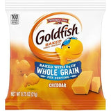 Pepperidge Farm Goldfish Whole Grain Cheddar Snack Crackers, Individual 0.75 oz Bags, Bulk Pack of 300 - School & On-the-Go Snacks