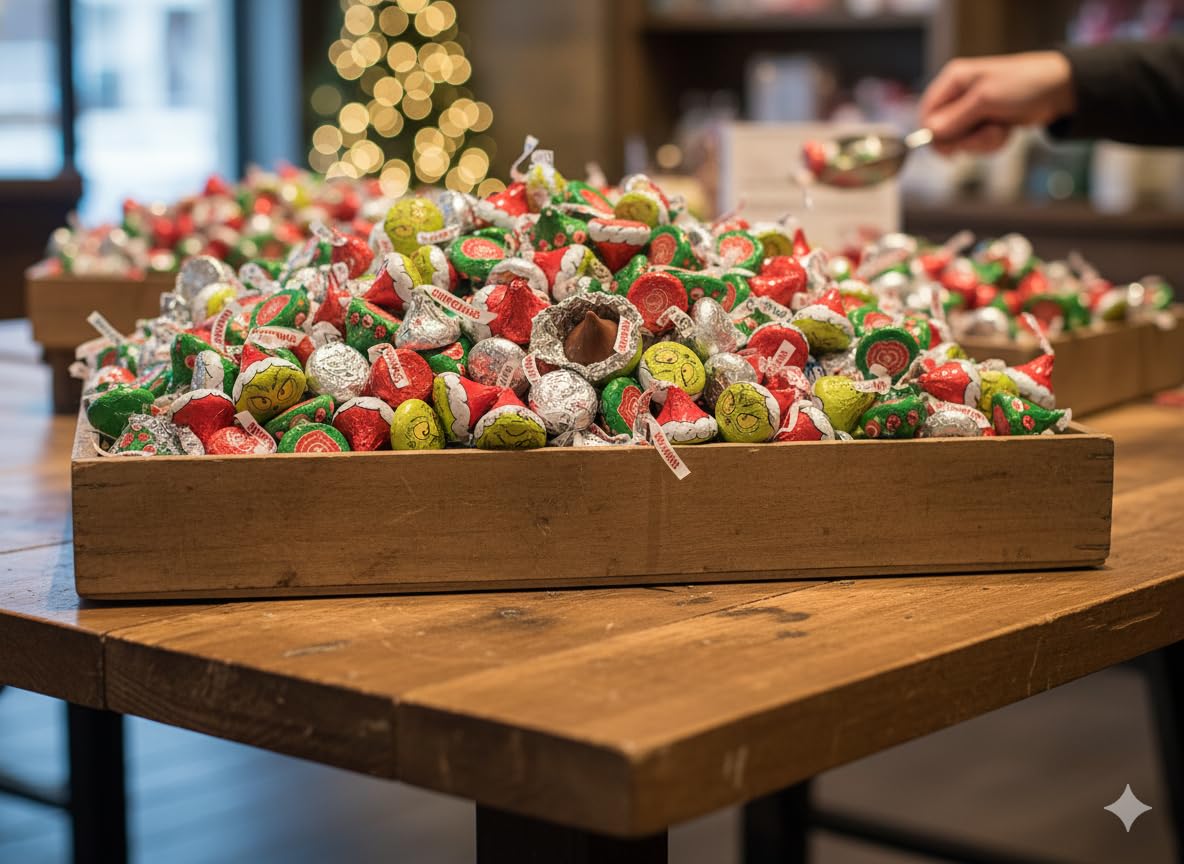 Christmas Milk Chocolate Grinchmas Candy Bag 2 LB- Holiday Gift Set & Bulk Treats 2 Pound.