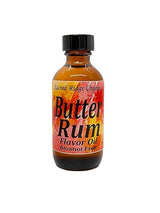 Butter Rum Flavor Extract Organic 2 oz - Water Soluble, Sugar Free Flavor Drops for Coffee, Baking, Candy, Ice Cream, Drinks, Natural Food Grade